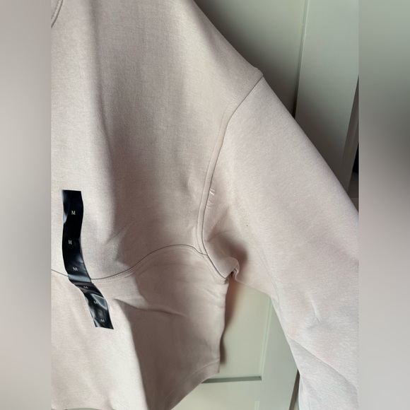 NWT Banana Republic Scuba Split Neck Sweatshirt in Tan SZ M - Picture 9 of 14